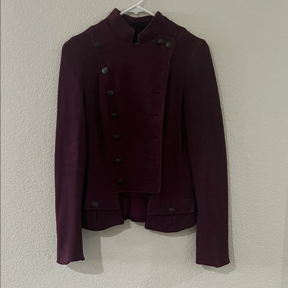 Free People Double-Breasted Blazer - Deep Purple - Picture 2 of 4